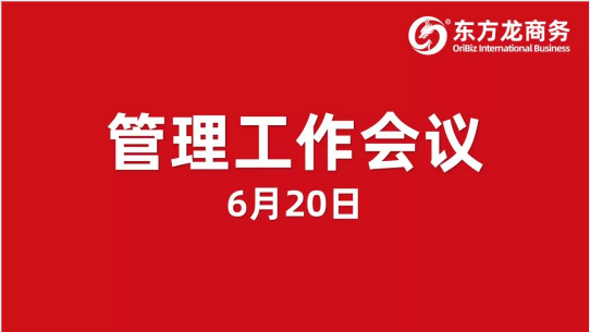 東方龍商務集團舉行管理工作會議，打造卓越委托招商職業經理人，適應集團擬上市管理要求！