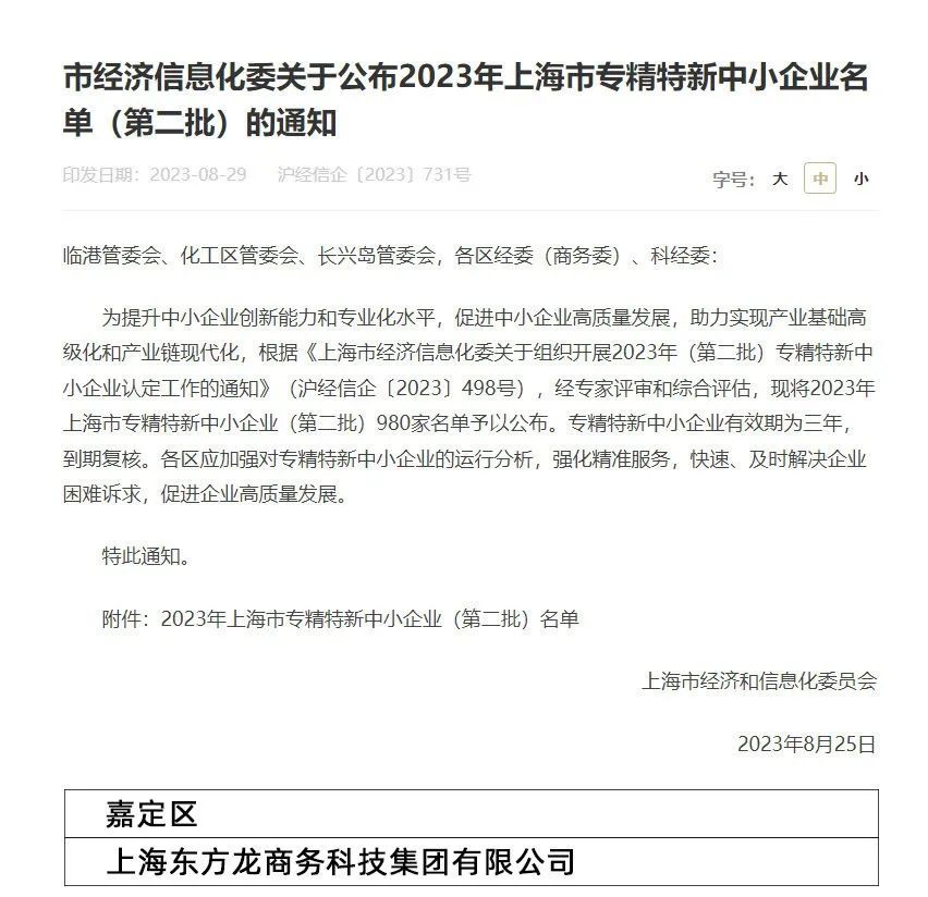 【運(yùn)營服務(wù)地圖】務(wù)實篤行做精服務(wù)，集團(tuán)喜獲“專精特新”榮譽(yù)稱號！